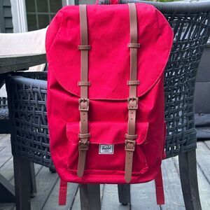 Herschel Supply Co Little America Backpack Red LIKE NEW